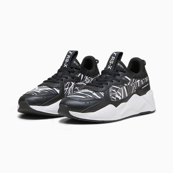 Porsche Legacy RS-X Camo Sneakers, PUMA Black-PUMA White, large-ZAF