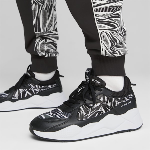 Porsche Legacy RS-X Camo Sneakers, PUMA Black-PUMA White, large-ZAF