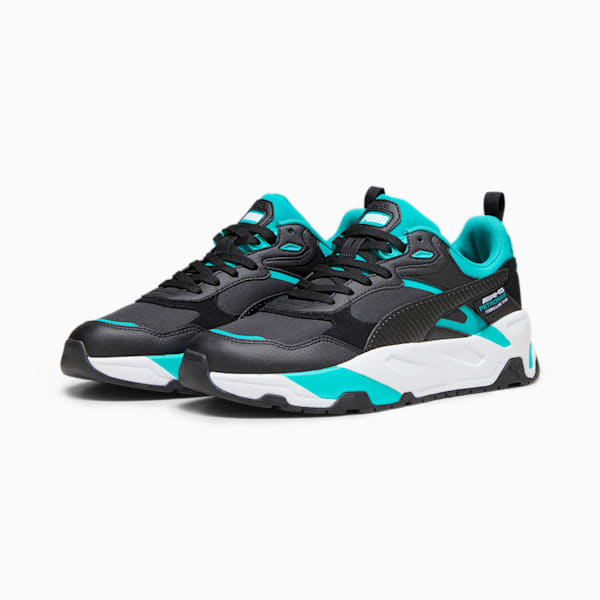 Mercedes-AMG PETRONAS Trinity Sneakers, PUMA Black-Spectra Green, large-ZAF