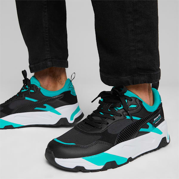 Mercedes-AMG PETRONAS Trinity Sneakers, PUMA Black-Spectra Green, large-ZAF
