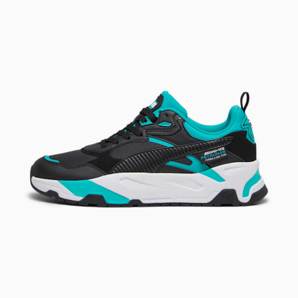 Mercedes-AMG PETRONAS Trinity Sneakers, PUMA Black-Spectra Green, large-ZAF