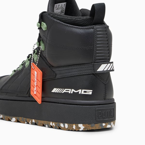 Mercedes-AMG Ren Boot, PUMA Black-Dusty Green, large-ZAF
