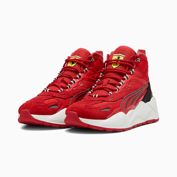 Scuderia Ferrari RS-X Mid Sneakers, Rosso Corsa-PUMA Black, large-ZAF