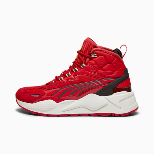 Scuderia Ferrari RS-X Mid Sneakers, Rosso Corsa-PUMA Black, large-ZAF