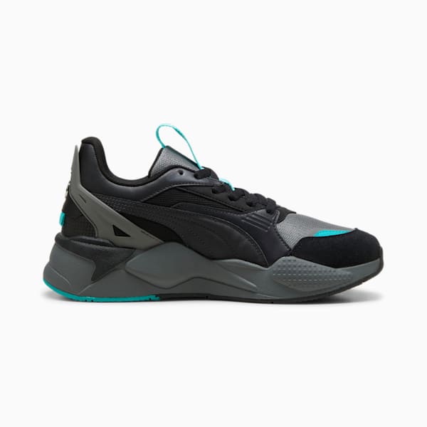 Mercedes AMG-Petronas F1® RS-X Unisex Sneakers, PUMA Black-Flat Medium Gray-Sheen Green, large-ZAF