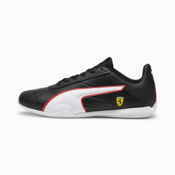 Scuderia Ferrari Tune Cat Driving Shoes, PUMA Black-PUMA White, large-ZAF