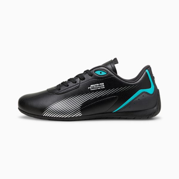 Mercedes-AMG PETRONAS Neo Cat 2.0 Driving Shoes, PUMA Black-Sheen Green, large-ZAF