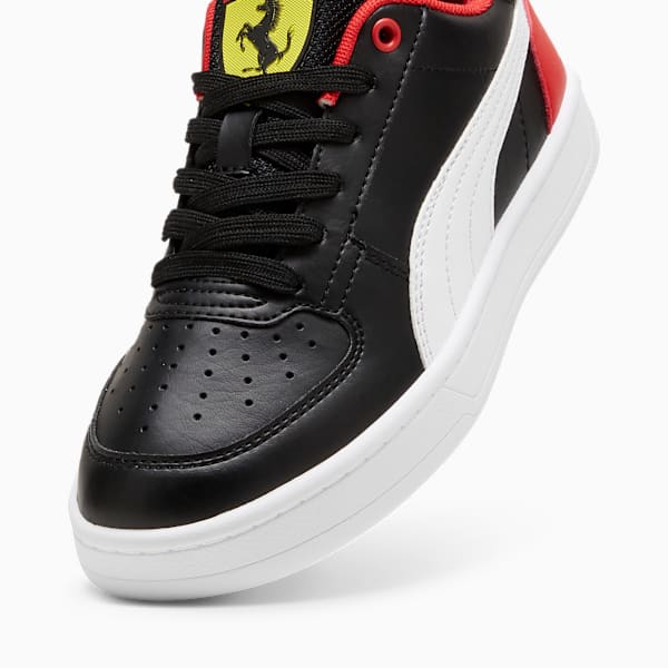 Scuderia Ferrari Caven 2.0 Youth Sneakers, PUMA Black-PUMA White-Rosso Corsa, large-MEX