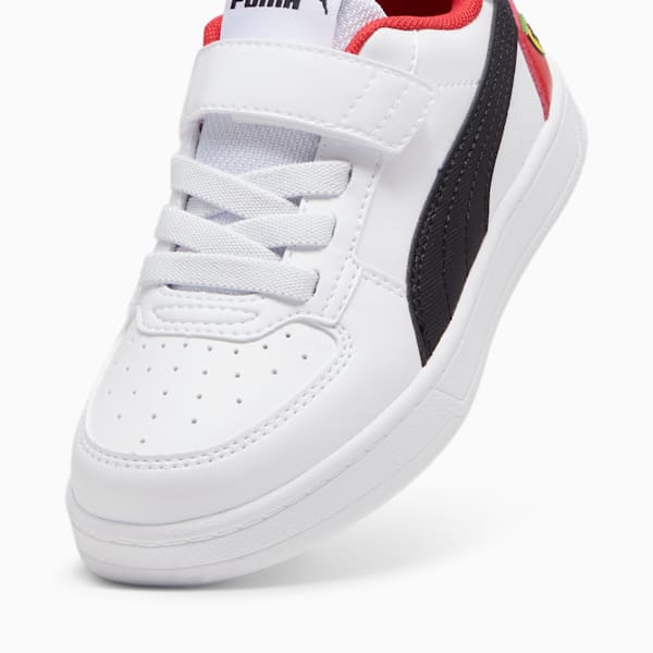 Scuderia Ferrari HP Caven 2.0 Kids' Sneakers, PUMA White-PUMA Black-Rosso Corsa, large-ZAF