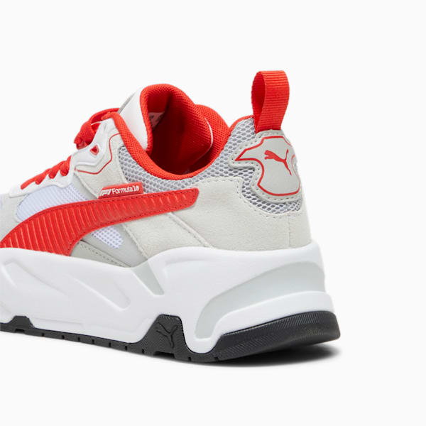 F1® Trinity Youth Sneakers, PUMA White-Pop Red, large-ZAF