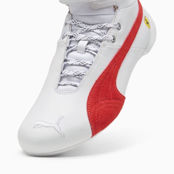 Scuderia Ferrari Future Cat Mid Sneakers, PUMA White-Rosso Corsa, large-MEX