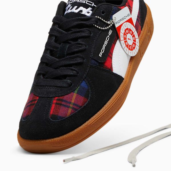 PUMA x PORSCHE LEGACY Palermo Tartan Sneakers Unisex, PUMA Black-PUMA White, large-ZAF