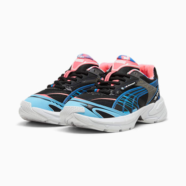 BMW M Motorsport Velophasis Neon Sneakers Unisex, PUMA Black-Luminous Blue-Sunset Glow, large-ZAF