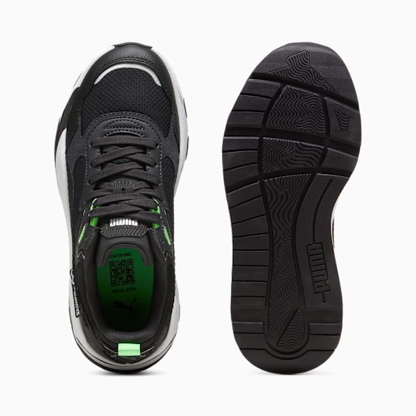 Mercedes-AMG Petronas F1 Trinity Sneakers Youth, PUMA Black-Fizzy Green, large-MEX