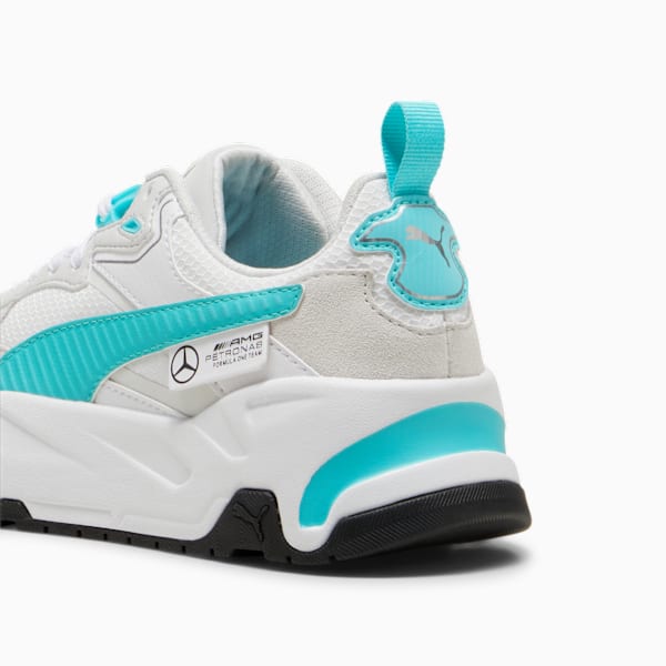 Mercedes-AMG Petronas F1 Trinity Sneakers Youth, PUMA White-Sheen Green, large-MEX