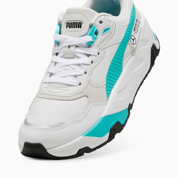 Mercedes-AMG Petronas F1 Trinity Sneakers Youth, PUMA White-Sheen Green, large-MEX