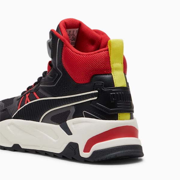 Tenis Hombre Scuderia Ferrari Trinity Mid, PUMA Black-Rosso Corsa, large-MEX