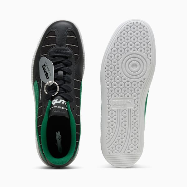 Porsche Legacy Palermo Pinstripe Sneakers, PUMA Black-Archive Green, large-ZAF