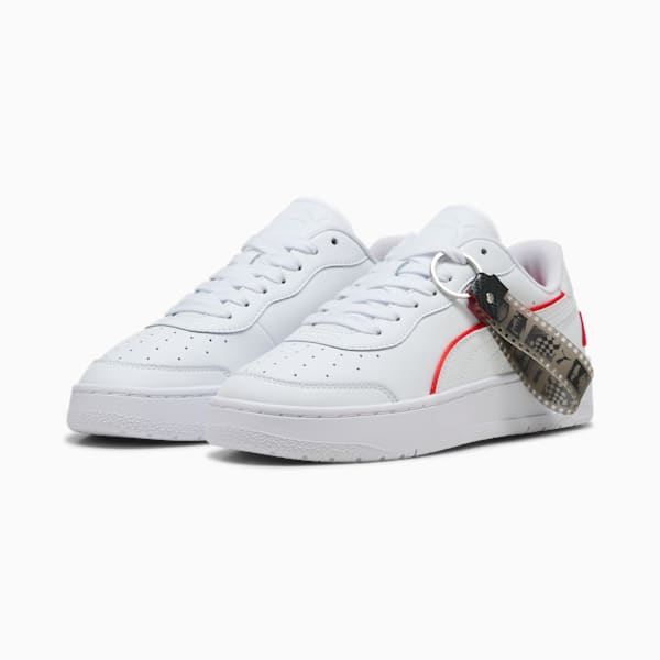 F1® CA Match Sneakers Unisex, PUMA White-Pop Red, large-MEX