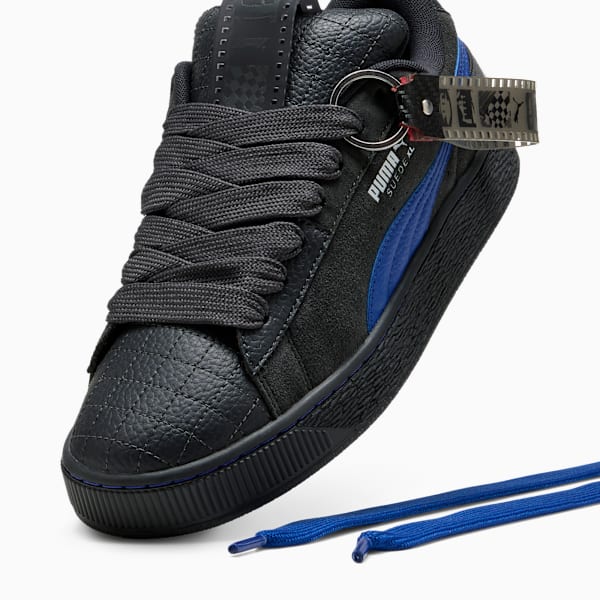 F1® 75 Years Suede XL Hero Sneakers, PUMA Black-Vivid Blue, large-ZAF