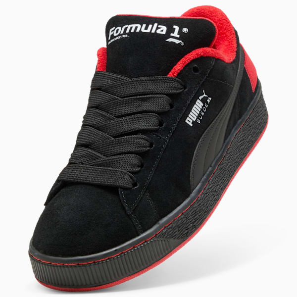 F1® 75 Yrs Suede XL Sneakers Unisex, PUMA Black-Pop Red, large-ZAF