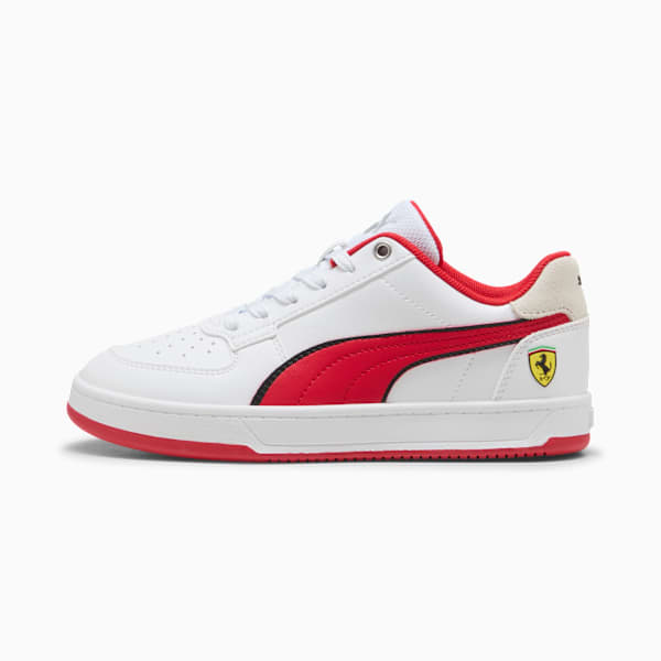 Scuderia Ferrari Caven 2.0 Sneakers Youth, PUMA White-Rosso Corsa, large-ZAF