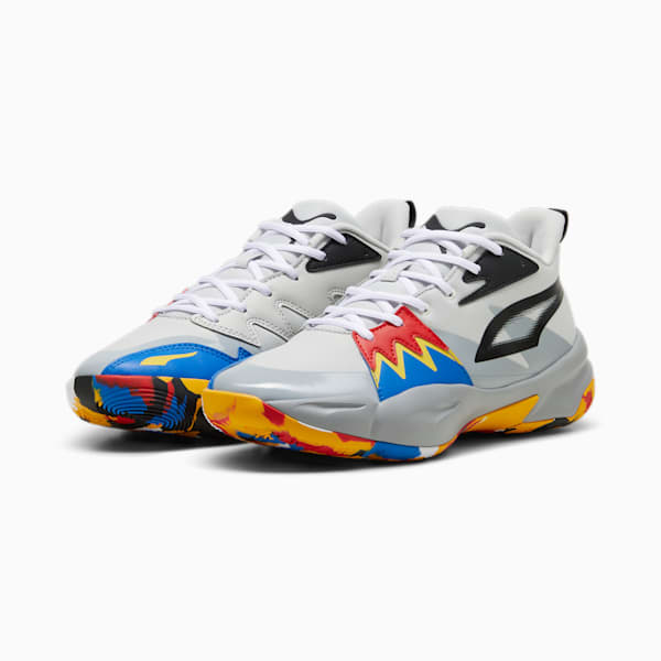 Genetics Basketball Shoes, Glacial Gray-Cool Mid Gray, large-ZAF
