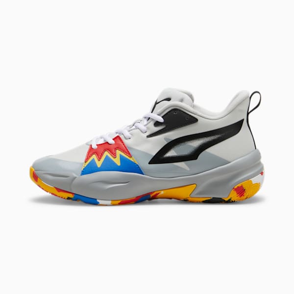 Genetics Basketball Shoes, Glacial Gray-Cool Mid Gray, large-ZAF