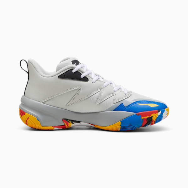 Genetics Basketball Shoes, Glacial Gray-Cool Mid Gray, large-ZAF