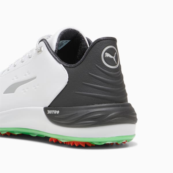 Phantomcat NITRO™+ Men's Golf Shoes, PUMA White-PUMA Black-Fluro Green Pes, large-ZAF