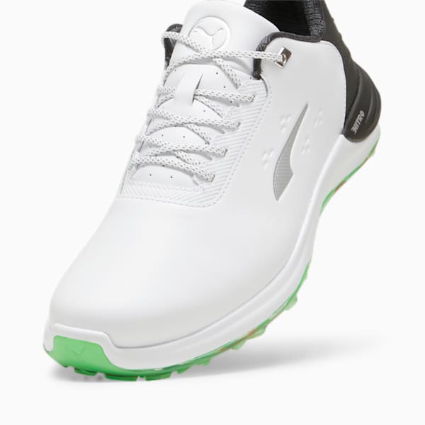 Phantomcat NITRO™+ Men's Golf Shoes, PUMA White-PUMA Black-Fluro Green Pes, large-ZAF