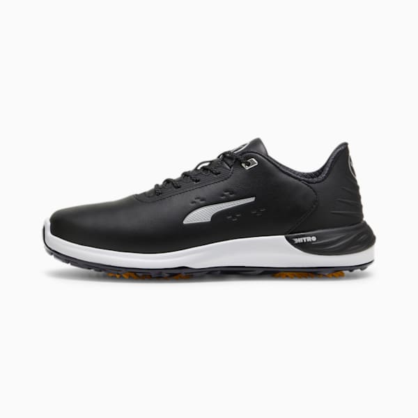 Phantomcat NITRO™+ Men's Golf Shoes, PUMA Black-PUMA Silver-Yellow Sizzle, large-ZAF