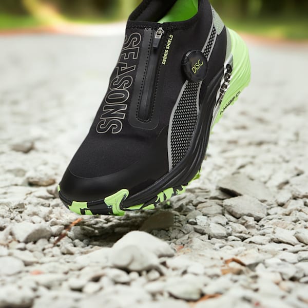 Voyage NITRO™ 3 Disc Trail Running Shoes Women, PUMA Black-Fizzy Apple-PUMA Silver, large-ZAF