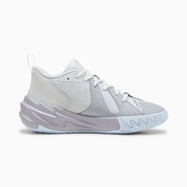 Scoot Zeros Grey Ice Youth Basketball Shoes, Silver Mist-Gray Fog, large-ZAF