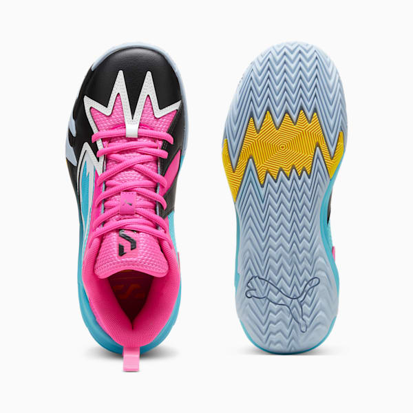Scoot Zeros NL Youth Basketball Shoes, Bright Aqua-Ravish, large-ZAF