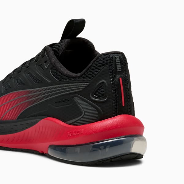 X-Cell Lightspeed Running Shoe, PUMA Black-For All Time Red, large-ZAF