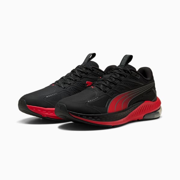 X-Cell Lightspeed Running Shoe, PUMA Black-For All Time Red, large-ZAF