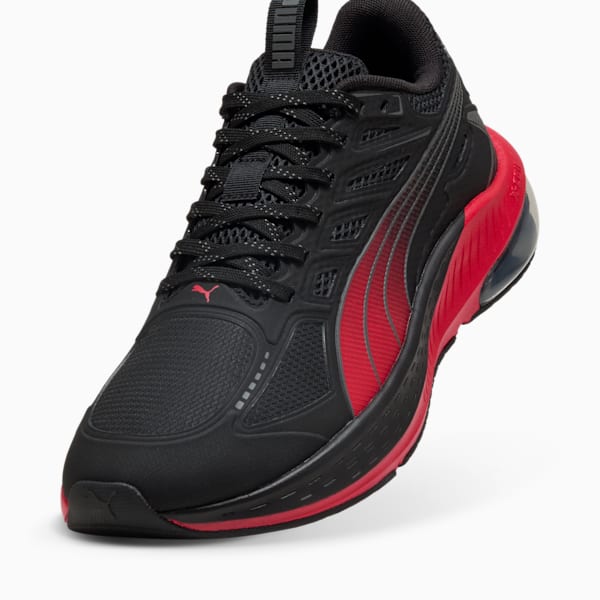 X-Cell Lightspeed Running Shoe, PUMA Black-For All Time Red, large-ZAF