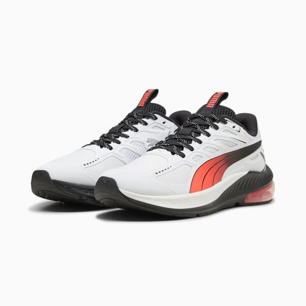 X-Cell Lightspeed Running Shoe, PUMA White-Glowing Red, large-ZAF