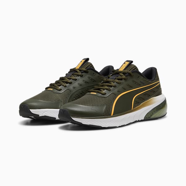 Cell Glare Running Shoes, Dark Olive-Sun Stream-PUMA Black, large-ZAF
