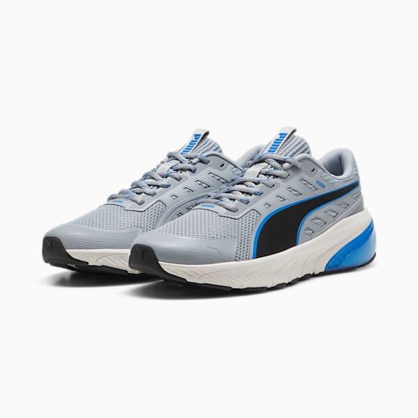 Cell Glare Running Shoes, Cool Mid Gray-PUMA Team Royal-PUMA Black, large-ZAF