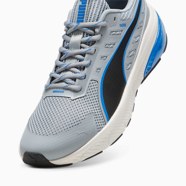 Cell Glare Running Shoes, Cool Mid Gray-PUMA Team Royal-PUMA Black, large-ZAF