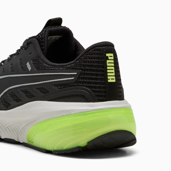 Cell Glare Running Shoes, PUMA Black-Yellow Alert, large-ZAF