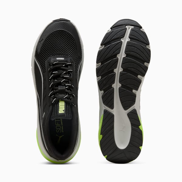Cell Glare Running Shoes, PUMA Black-Yellow Alert, large-ZAF