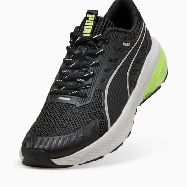 Cell Glare Running Shoes, PUMA Black-Yellow Alert, large-ZAF