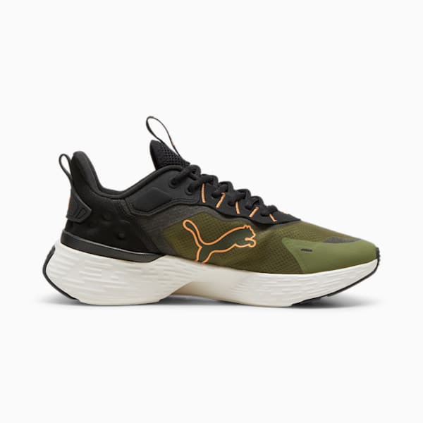 Zapatilla de running Softride Sway, Olive Green-PUMA Black-Clementine, large-ARG