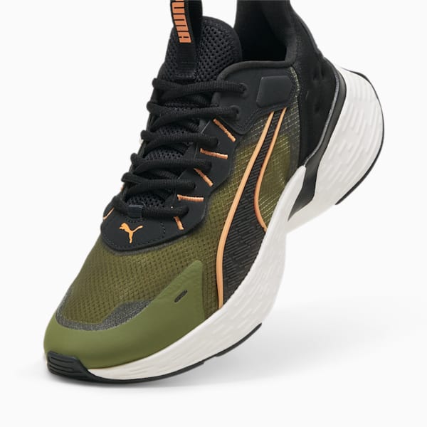 Zapatilla de running Softride Sway, Olive Green-PUMA Black-Clementine, large-ARG
