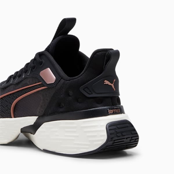 Zapatilla de running Softride Sway, PUMA Black-Cool Dark Gray-Warm White-Rose Gold, large-ARG