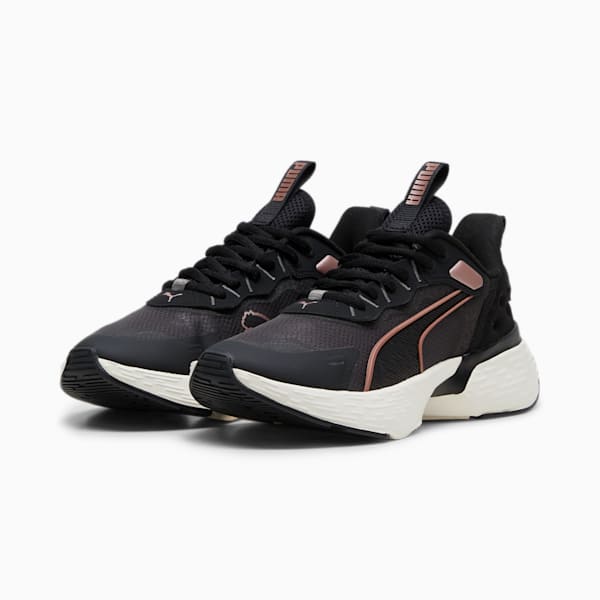 Zapatilla de running Softride Sway, PUMA Black-Cool Dark Gray-Warm White-Rose Gold, large-ARG