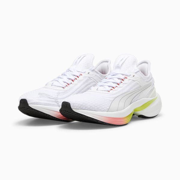 Zapatillas de running Conduct Pro, PUMA White-Silver Mist-Lime Pow, large-ARG
